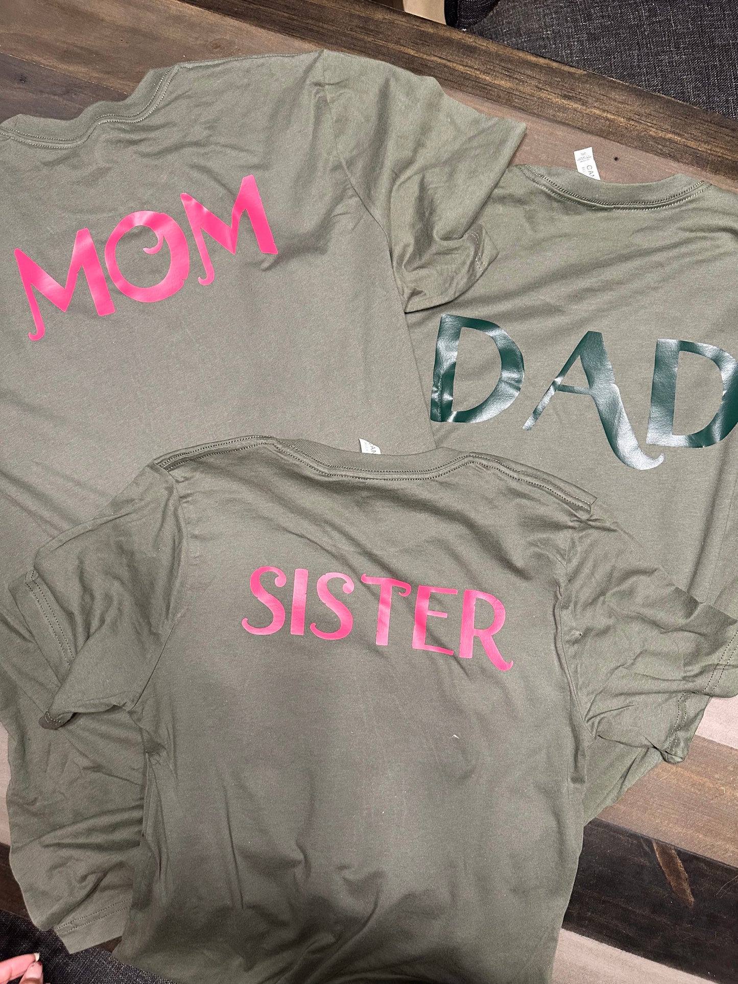 Custom family birthday shirts