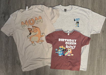 Custom family birthday shirts