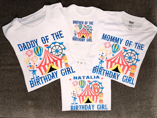 Custom family birthday shirts