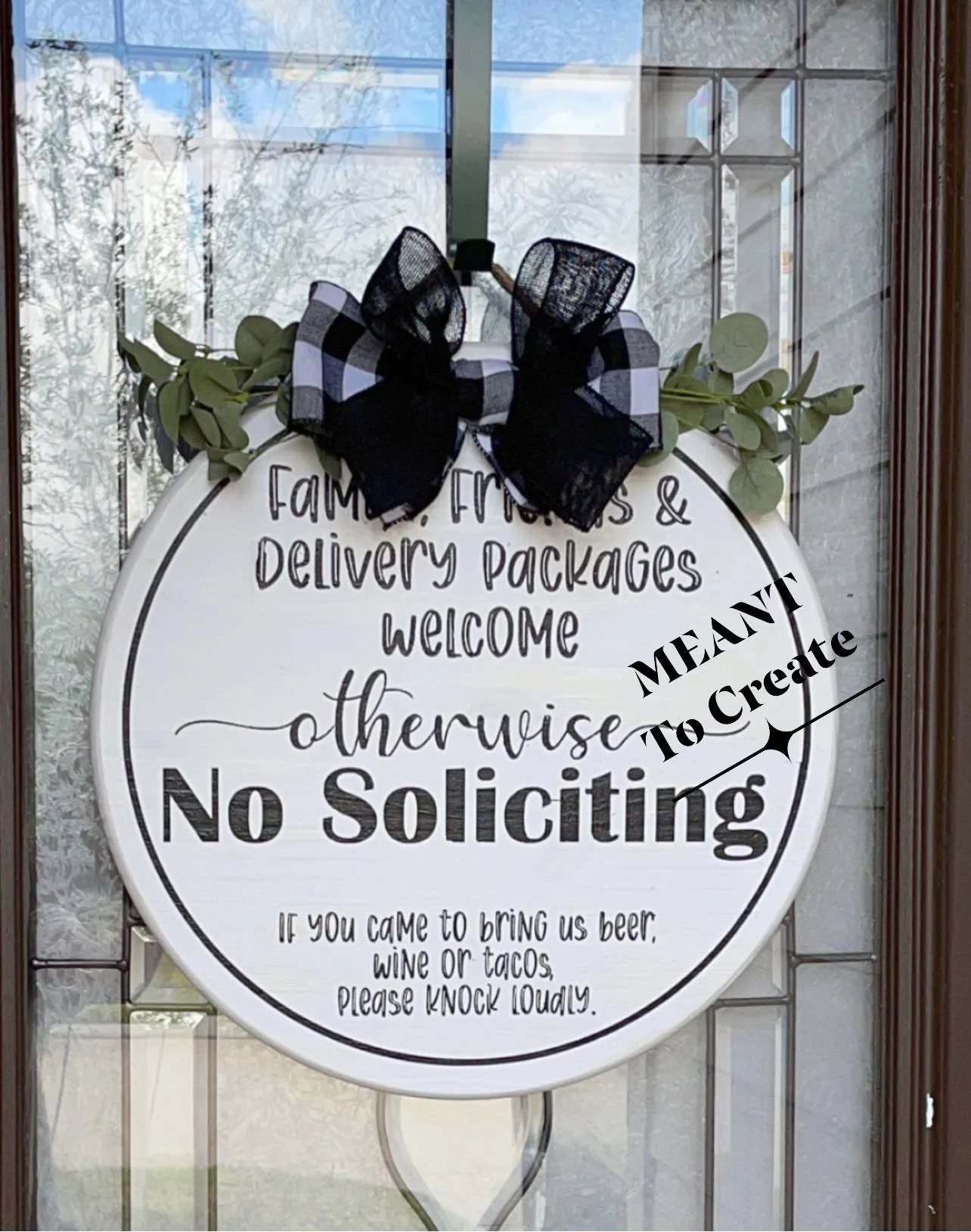 Funny NO Soliciting Door Hanger