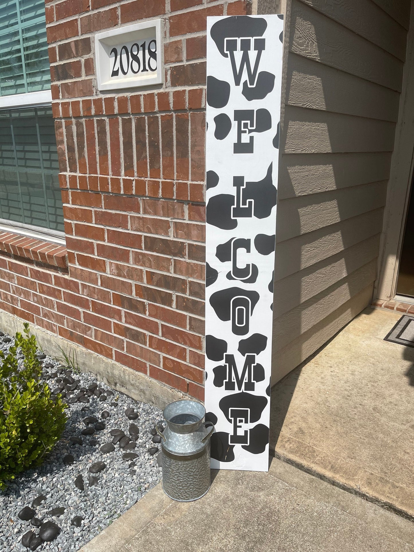 Cow Print | Porch sign | Porch leaners