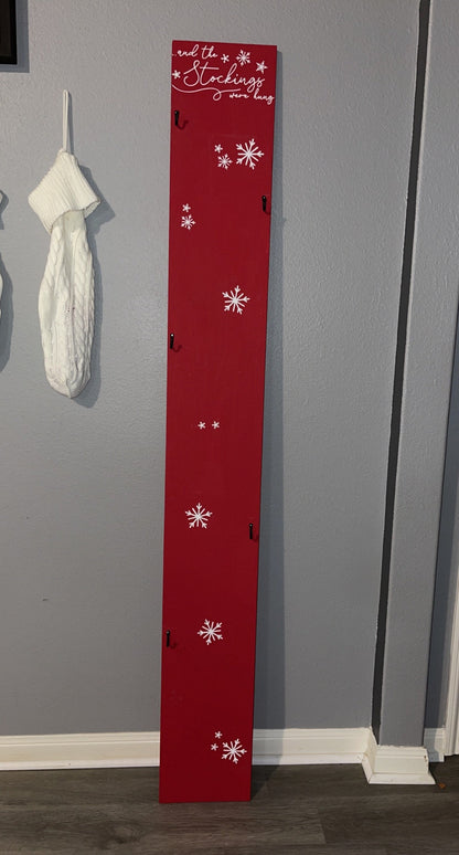 Christmas stocking holder vertical