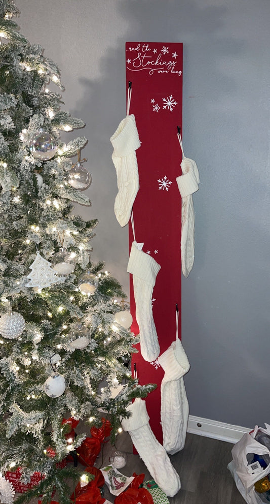 Christmas stocking holder vertical