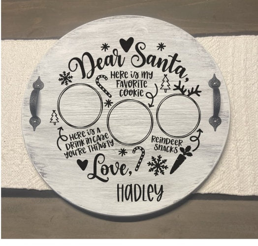 Santa Cookie Tray