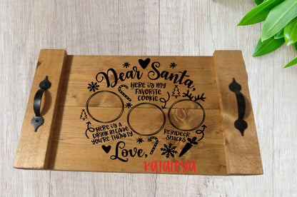 Santa Cookie Tray