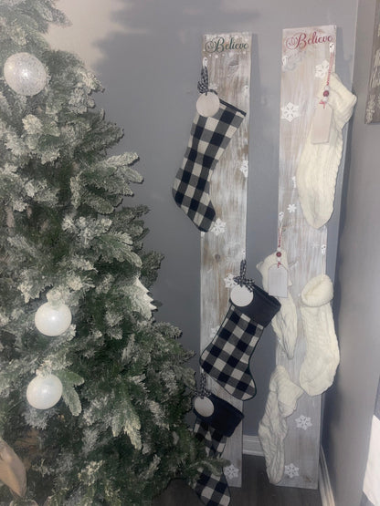 Christmas stocking holder vertical