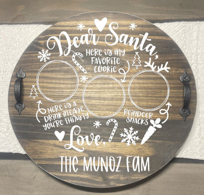 Santa Cookie Tray