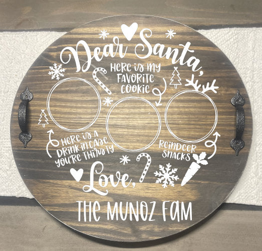 Santa Cookie Tray