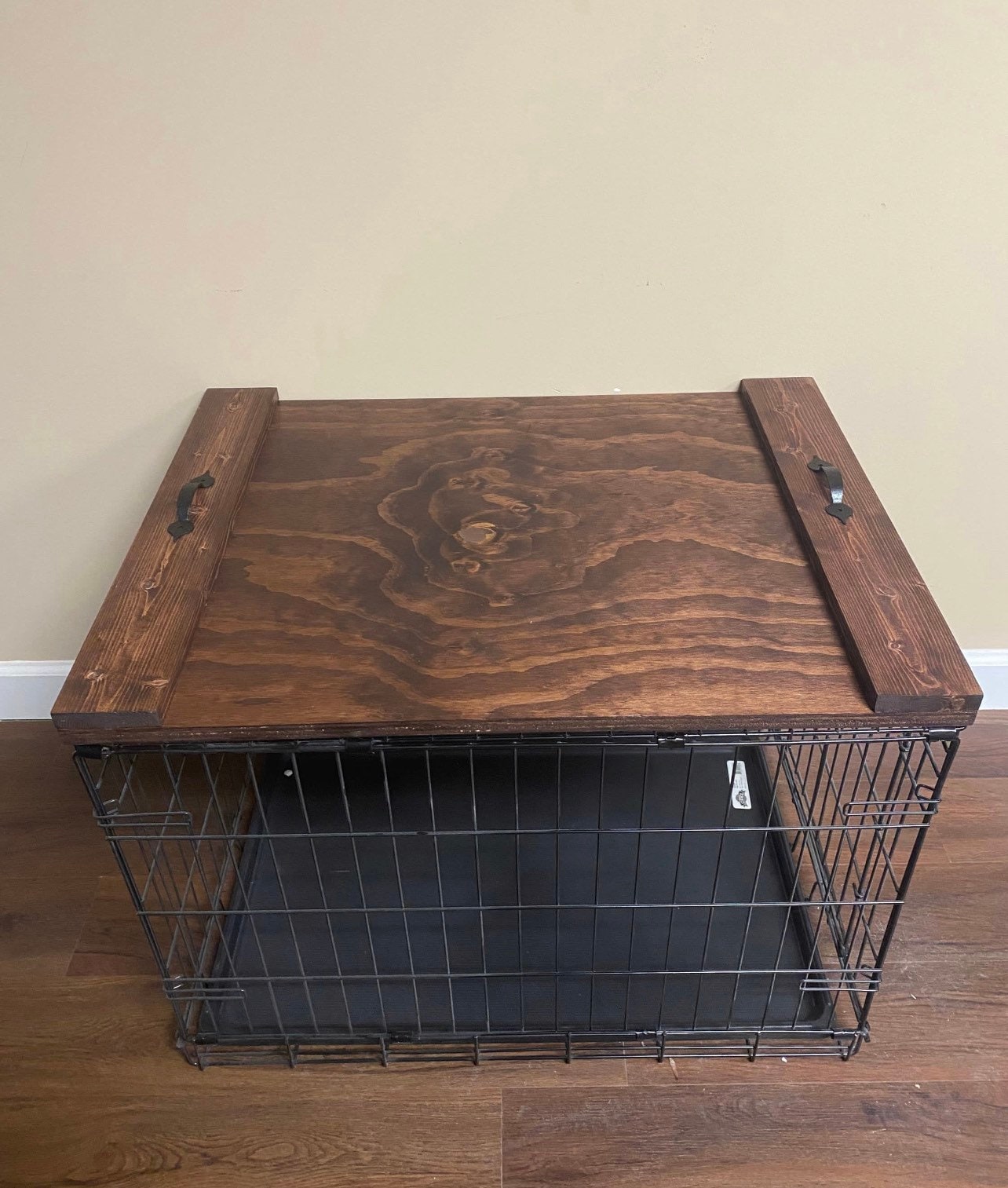 Dog Crate Topper | Kennel Cover | Wooden Dog Crate Tabletop | Wooden Crate Cover