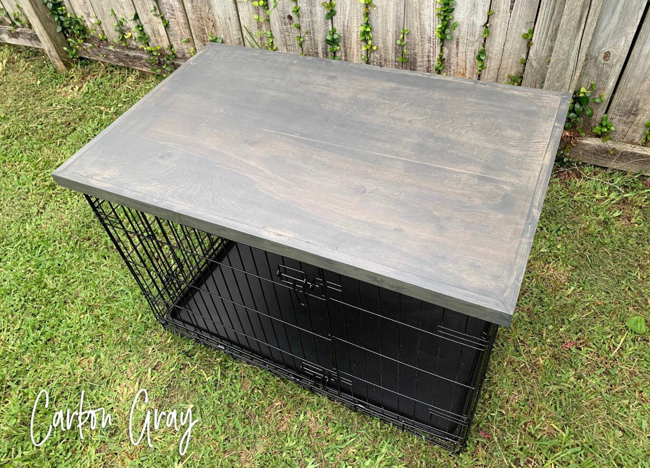 Dog Crate Topper | Kennel Cover | Wooden Dog Crate Tabletop | Wooden Crate Cover